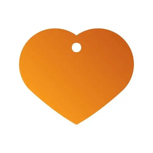 Large Orange Heart