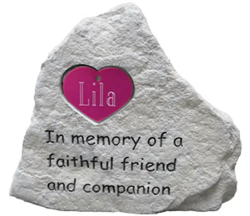 Memorial Stone Heart -In Memory