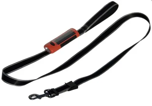 DOG-e-Lite with 180 cm Red Leash/Black Light